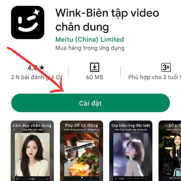 app wink chỉnh sửa video