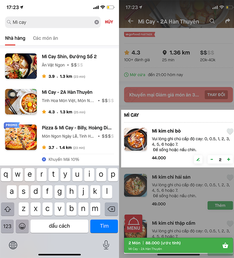 Gojek - App đặt đồ ăn online
