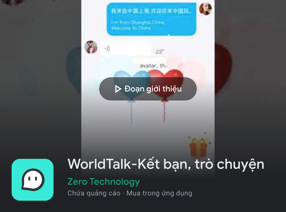 App kết bạn trò chuyện với người nước ngoài