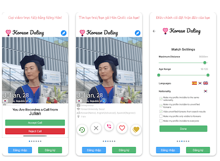 Hẹn hò Hàn Quốc - App hẹn hò với người Hàn Quốc miễn phí