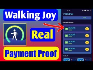 App Walking Joy có lừa đảo không? Có rút tiền được không?
