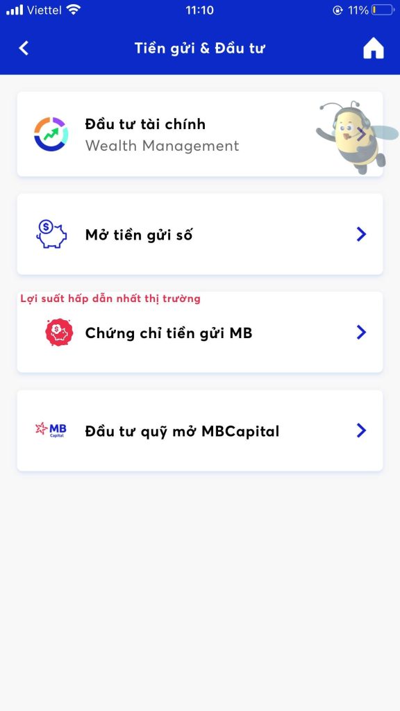 Cách rút tiền gửi số MB Bank qua app