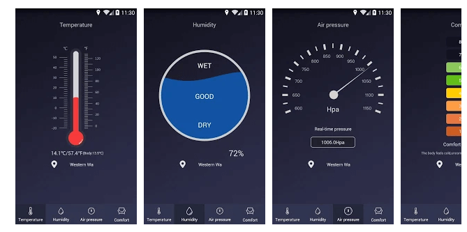 App đo nhiệt độ phòng online trên IOS