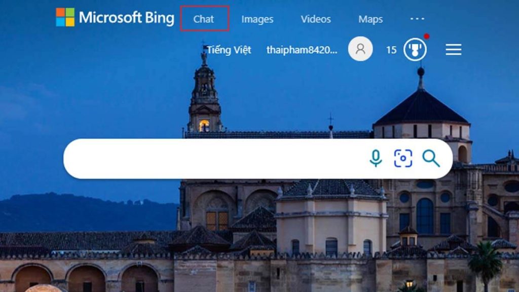 Cách sử dụng Bing AI chat trên máy tính