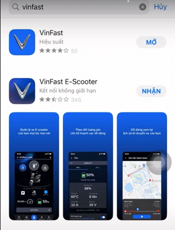 Cách tải app xe điện VInFast trên IOS