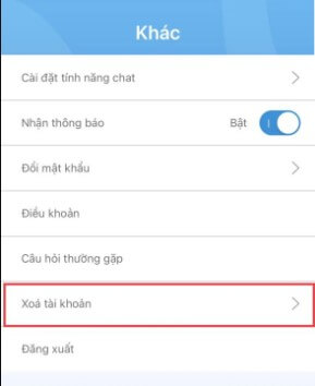 Cách xoá tài khoản app Thanh niên Việt Nam