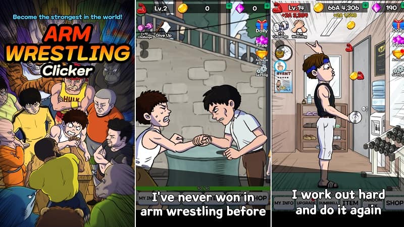 Hack Arm Wrestling Clicker