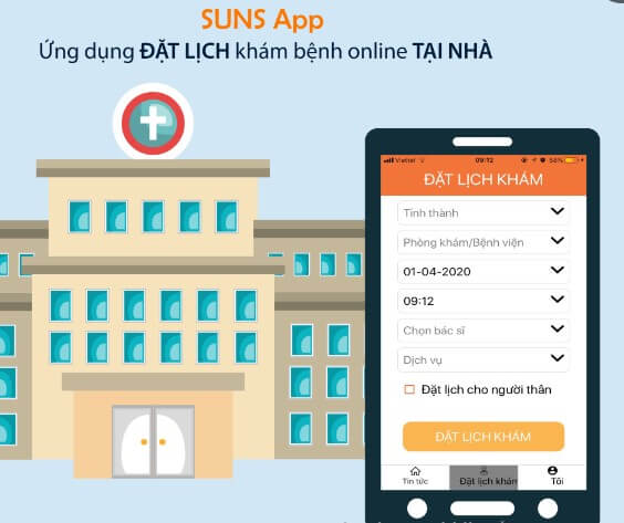 app đặt lịch khám bệnh