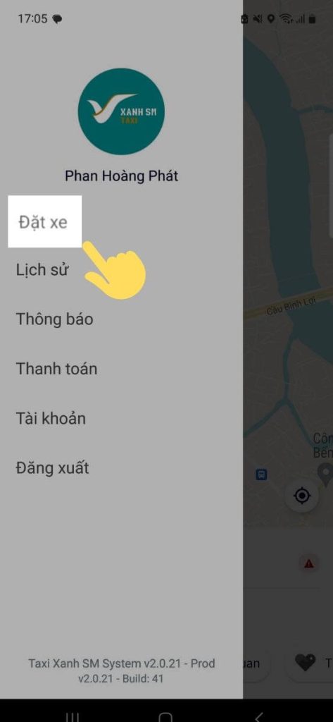 Cách đặt xe điện taxi Vinfast trên điện thoại 2