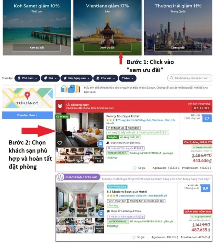 Cách lấy mã Agoda khuyến mãi 2