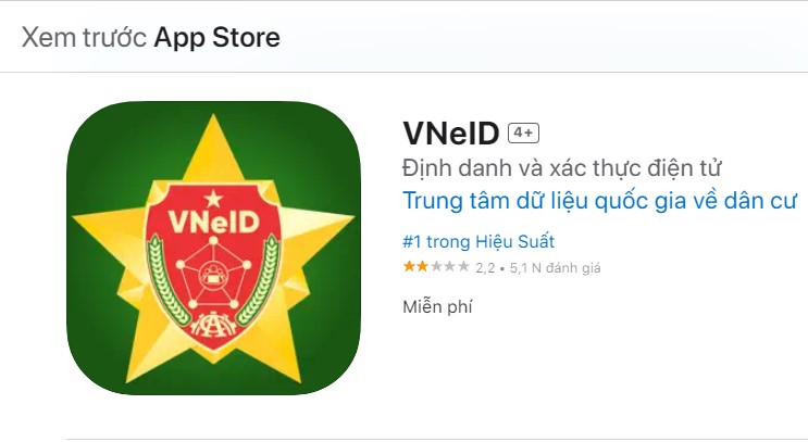 Cách tải app VNeID trên App Store