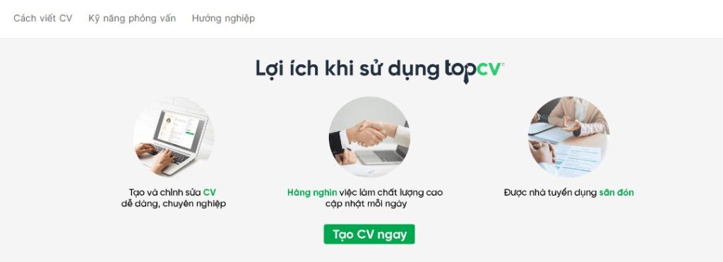 Cách tạo CV online