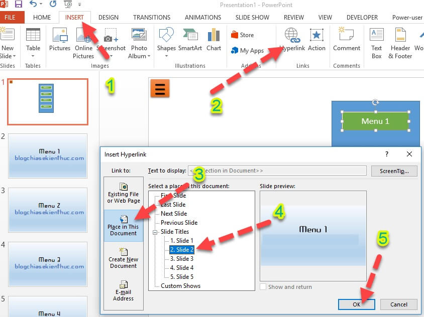 Cách thiết kế menu bằng Powerpoint