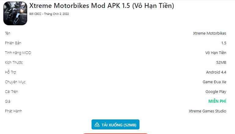 Hack Xtreme Motorbikes trên Android