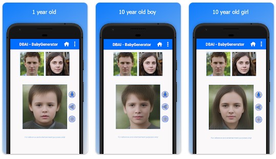 App dự đoán khuôn mặt con qua ảnh bố mẹ