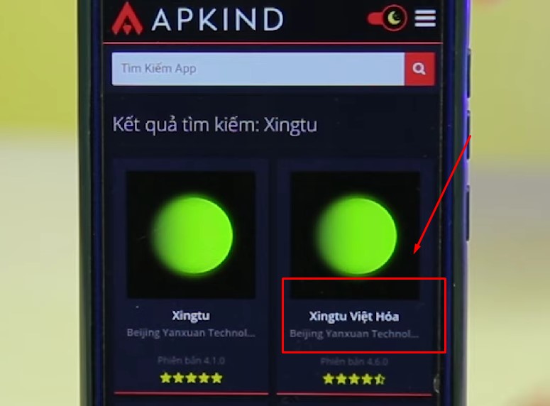 Cách đổi ngôn ngữ app Xingtu sang tiếng Việt Android